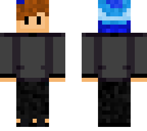 basic skin with beanie and grey sweater