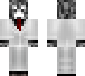 black creeper in a white suit