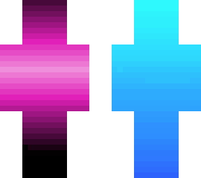blue and pink
