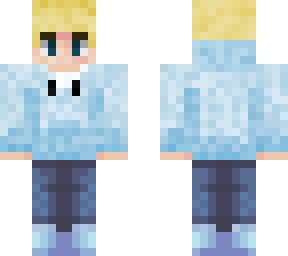 blue hoodie