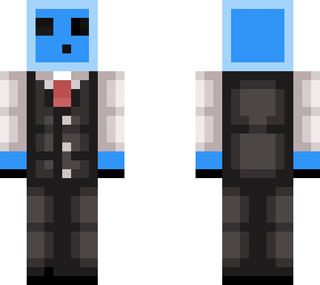 blue slime in vest