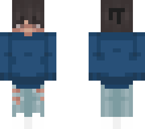 blue sweater