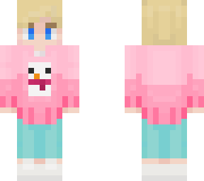 boy with pink christmas sweater