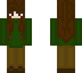 cute green girl