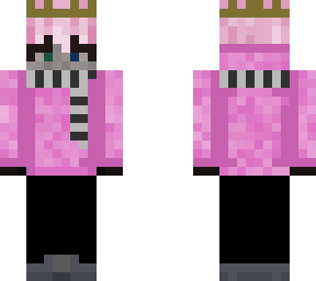 evercrow with pink hair