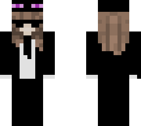 girl in enderman soot