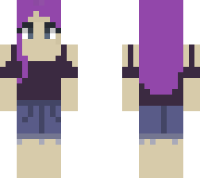 girl with purple hair
