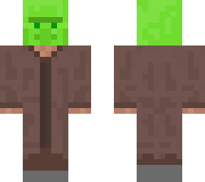 green villager head