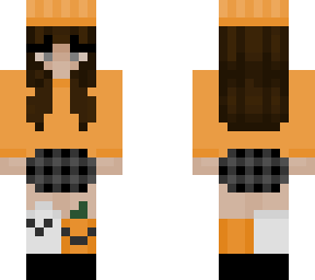 halloween girl but with brown hair