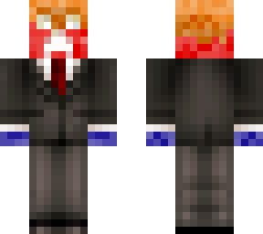 negative rainbow creeper in a suit