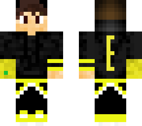 neon yellow black hoodie hair change