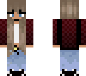 normal haired girl