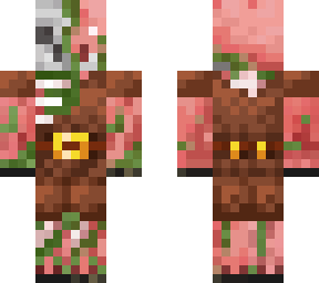 old zombified piglin with clothing
