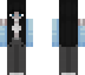 pastel blue black hair