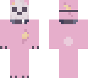 pink plush bear with mask