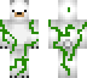 polar bear infected with zombie skin