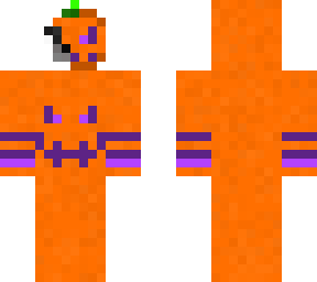polar bear with pumpkin mask