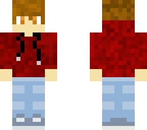 red sweatshirt