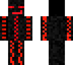 red with black