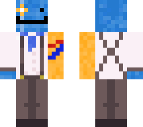 steampunk blue man dude