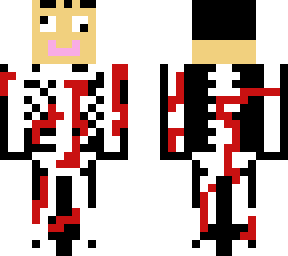 ugly face skeleton boy