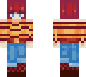 bee shirt and red hair but better