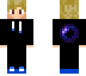 blonde guy with enderpearl on the back