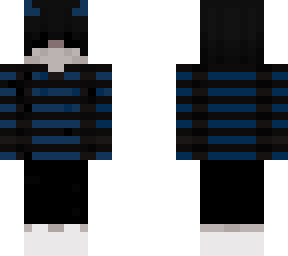 blue demon emo boy