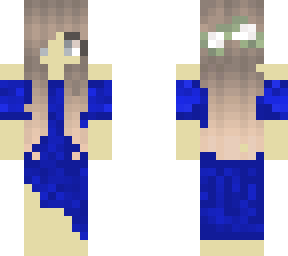 blue evening dress