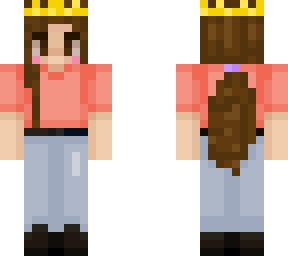 crown girl w/ brown hair, brown eyes