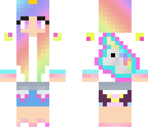 edited unicorn girl