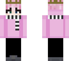 evercrow with pink hair  and a few differences