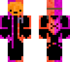 fire/purple ninja (cancer edition plus halloween edition with pumpkin mask)