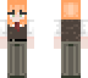 ginger in suit