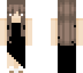 girl in a black dress