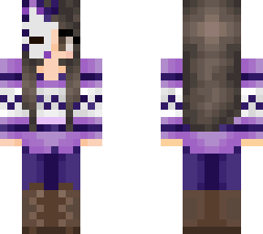 half masked girl