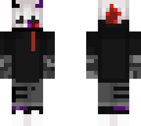 halloween half corrupted anime boy