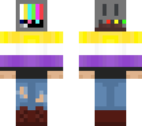 non-binary tv head (read description)