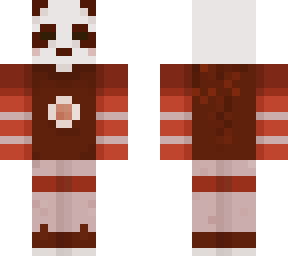 panda in red sweater