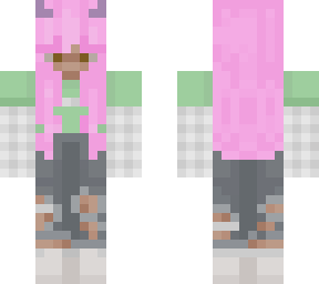 pink hair girl recolor
