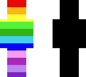 rainbow skin black backside