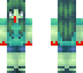 zombie girl added blood flip it around dousnt have blood so the first layer has