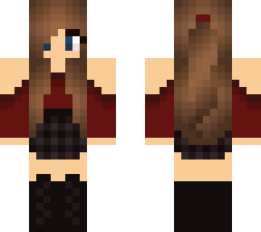 aesthetic red girl <3