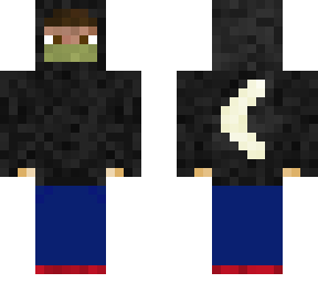 blacvk hoodie with moon