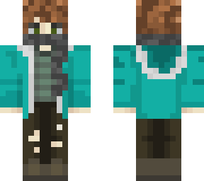 cyan winter scarf