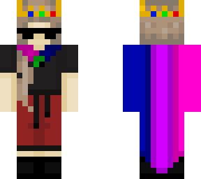 dirty blonde girl w/ crown and bi flag