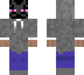 enderman mask with hoodie