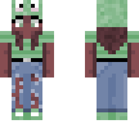 green girl outfit with frog hat