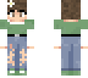 green outfit (short hair)