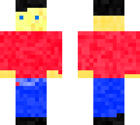 guy with red sweatshirt and geans